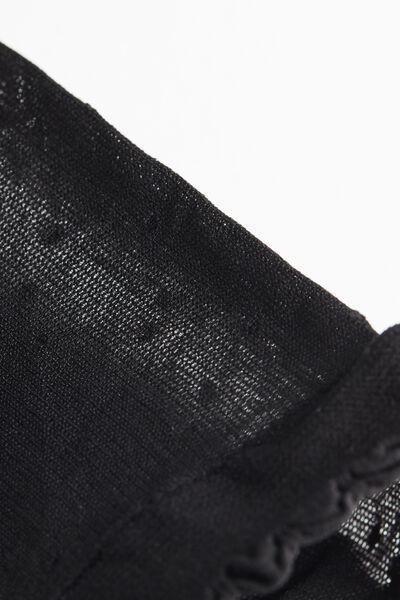 Calzedonia - Black Polka-Dots Classic Patterned Socks - One-Size