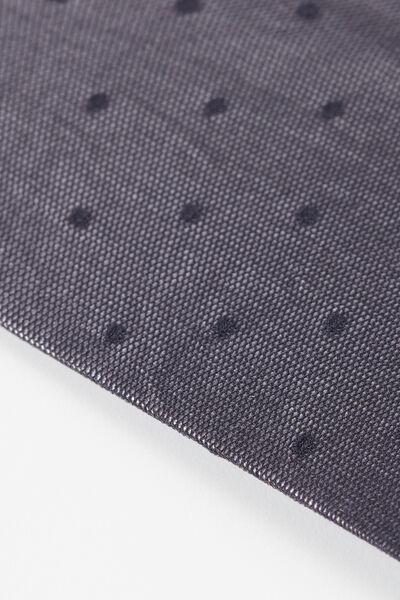 جوارب كلاسيكية منقوشة زرقاء ، للنساء - مقاس واحد, Blue Polka Dots, large image number 2