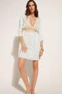 White Broderie Anglaise Sequin Dress