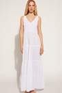 Calzedonia - White Long Flounced Dress