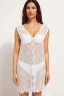 Calzedonia - White Geometric Crochet Dress