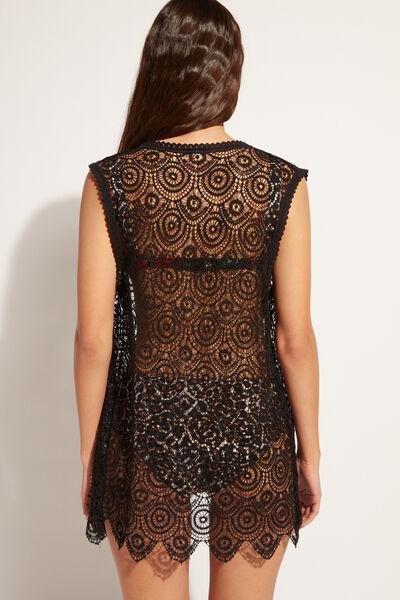 Calzedonia - Black Crochet Gilet