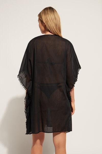 Black Embroidered Kaftan, , large image number 2