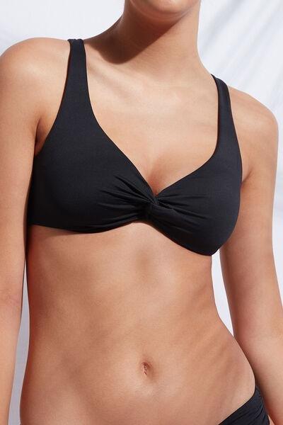 Black Non-Padded Balconette Indonesia Bikini Top, Women, , large image number 1