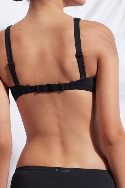 Black Non-Padded Balconette Indonesia Bikini Top, Women, , large image number 2