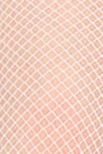 Sheer Micro net Tights, White, Ivory, large image number 6