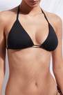 Calzedonia - Black Slide Triangle Indonesia Bikini Top,Women