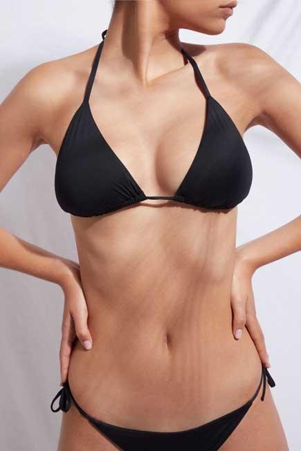 Black Slide Triangle Indonesia Bikini Top, , large image number 7