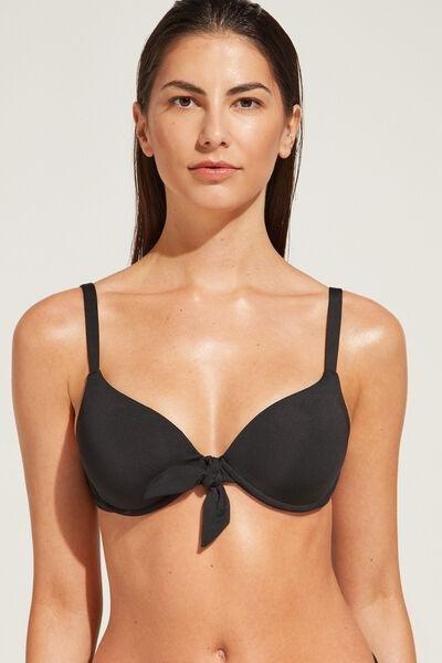 Black Padded Push-Up Bikini Top, , large image number 3