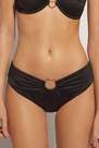 Calzedonia - SHINY BLACK Abu Dhabi High Waist Bikini Bottoms