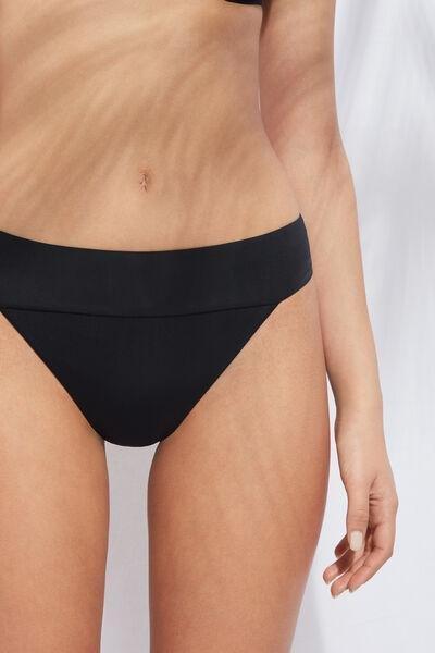 Black High-Waisted Brazilian Bikini Bottoms Eco, , large image number 1