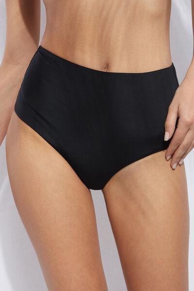 Calzedonia Black High-Waisted Shapewear Bikini Bottoms Eco