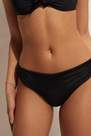 Black High-Waisted Bikini Bottoms Indonesia Eco, Women
