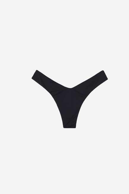 Black High-Leg Brazilian Bikini Bottoms, , large image number 7
