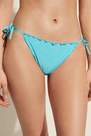 Calzedonia - Aquamarine Shine Tie Brazilian Bikini Bottoms Formentera