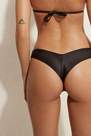 Calzedonia - Black High-Leg Brazilian Bikini Bottoms Eco