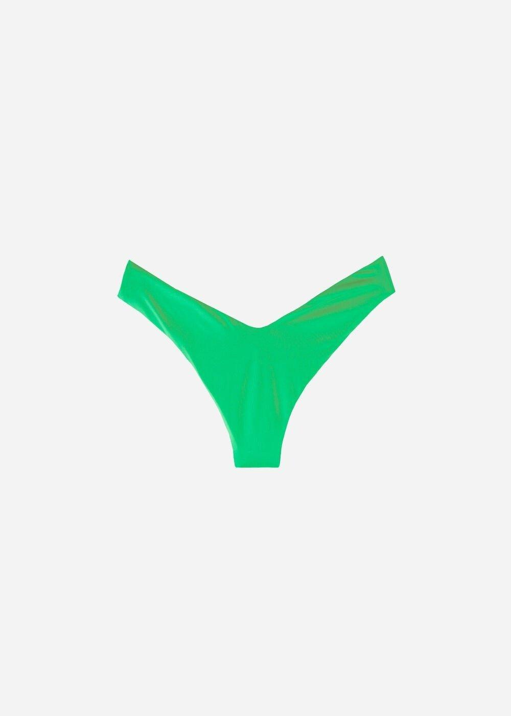 Green Indonesia High-Leg Brazilian Bikini Bottoms, , large image number 5