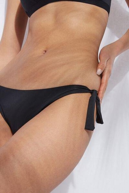 Calzedonia - Black Bow Brazilian Bikini Bottoms Indonesia Eco, Women