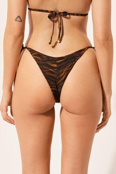 Calzedonia - Multicolour Animal Print Tie Brazilian Bikini Bottoms
