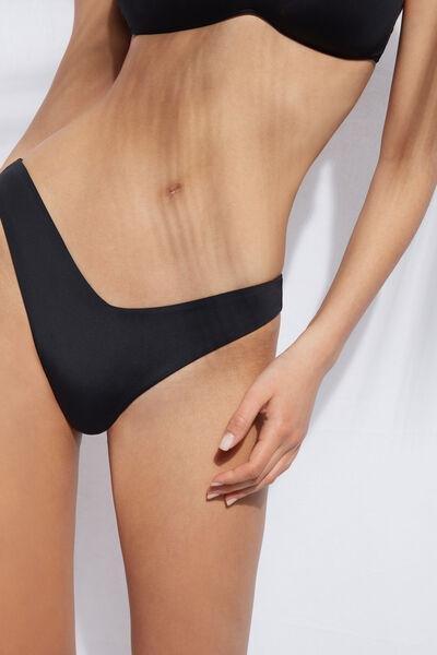 Black High-Leg Bikini Bottoms Eco, , large image number 0