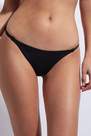 Calzedonia - Black Indonesia Narrow Tie Thong-Style Bikini Bottoms, Women