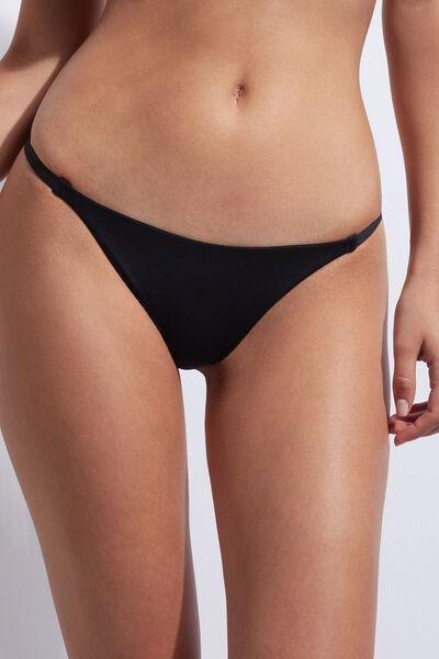 Black Thin Strap Thong, , large image number 1