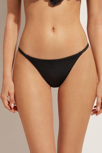 Calzedonia Black Thong Bikini Bottoms Indonesia Eco, Women