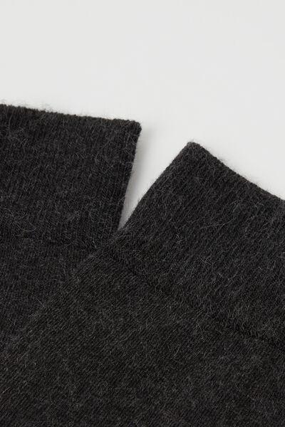 Grey Short Cashmere Socks, , medium