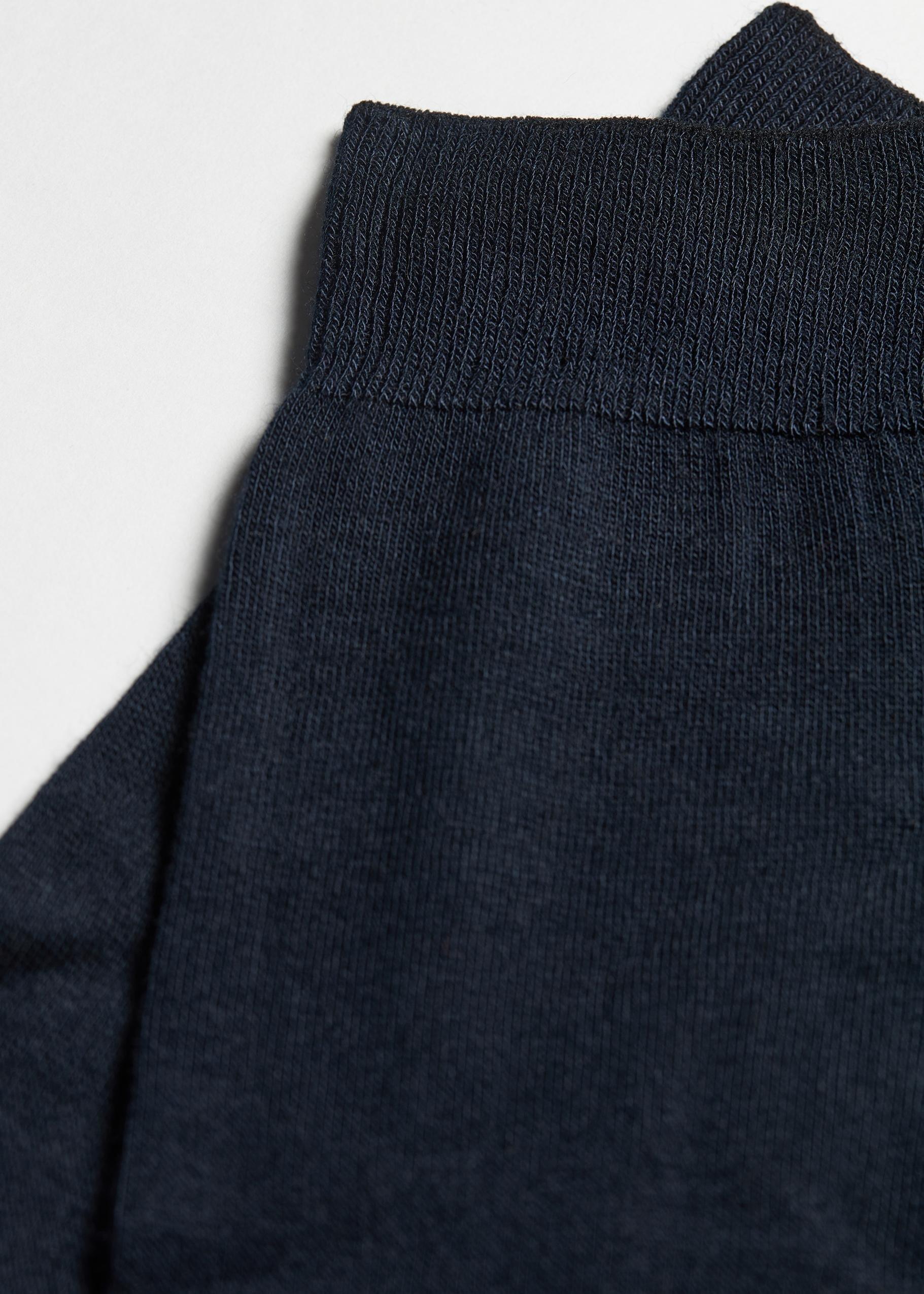 Blue Cashmere Short Socks, , large image number 0
