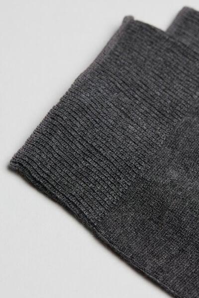 Grey Short Socks With Cashmere, Men, Grey Blend, large image number 2