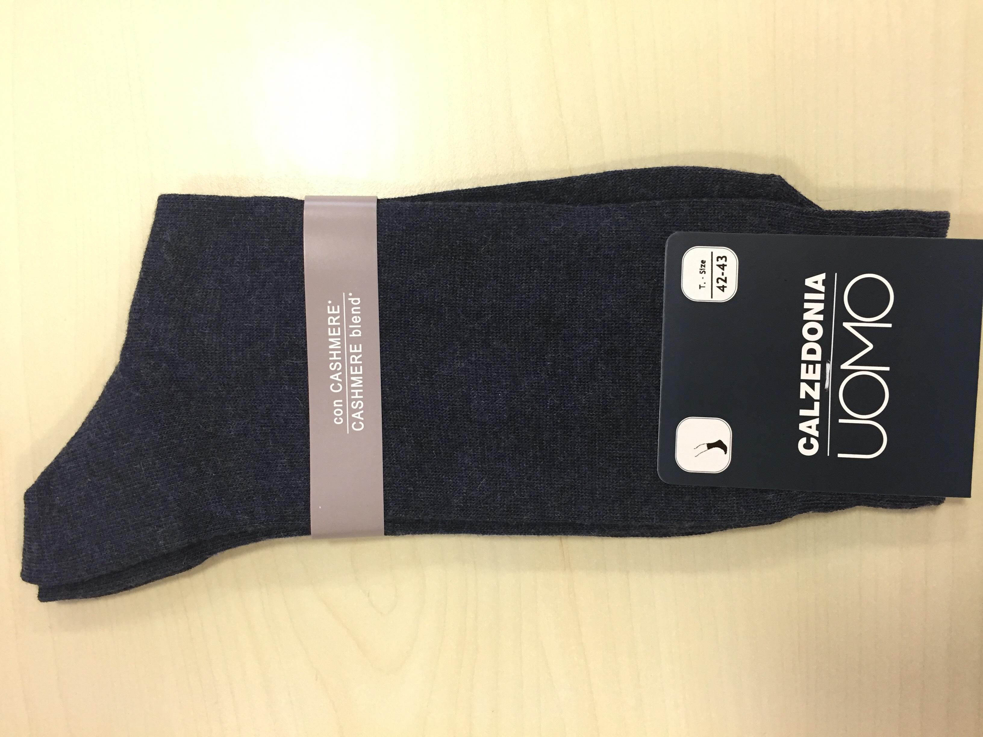 Black Cashmere Crew Socks, , large image number 0
