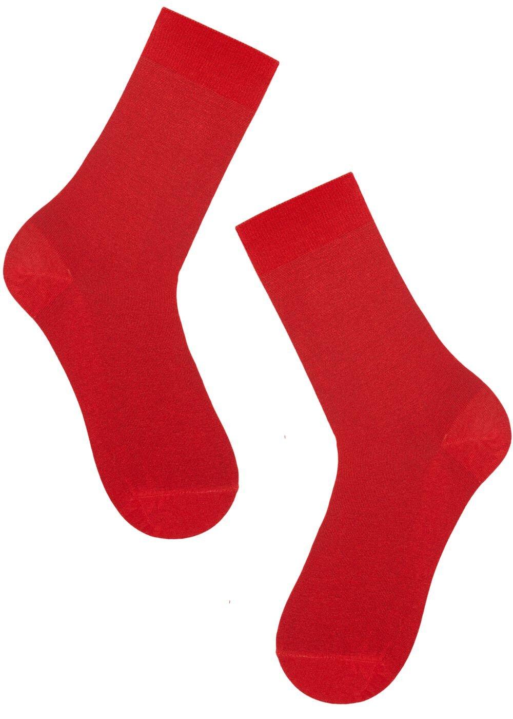 Red Crew Socks, , large image number 0