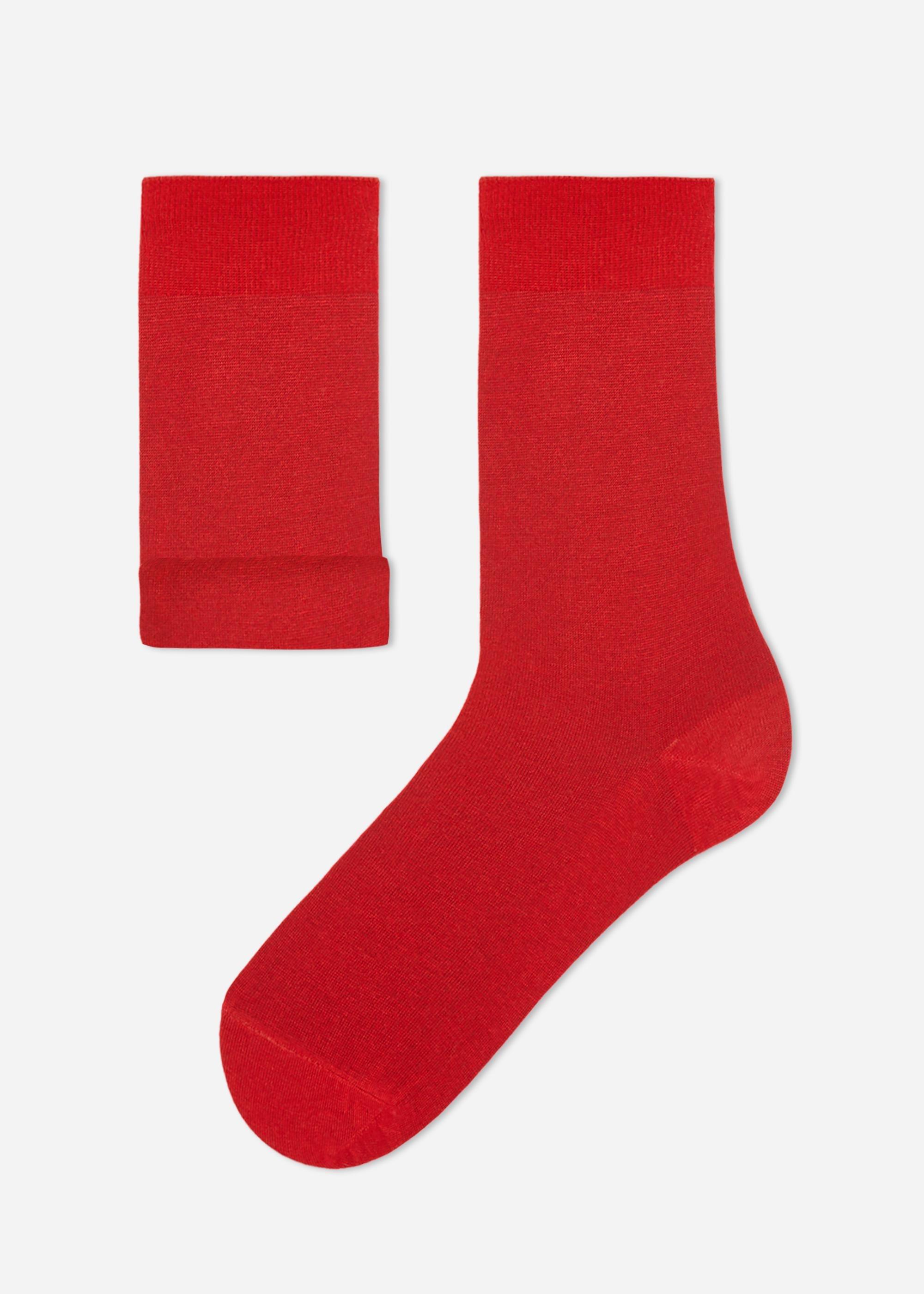 Red Crew Socks, , large image number 1