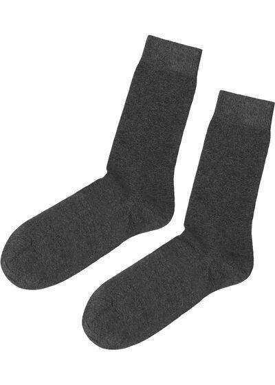 Brown Short Warm Socks, White, large image number 0
