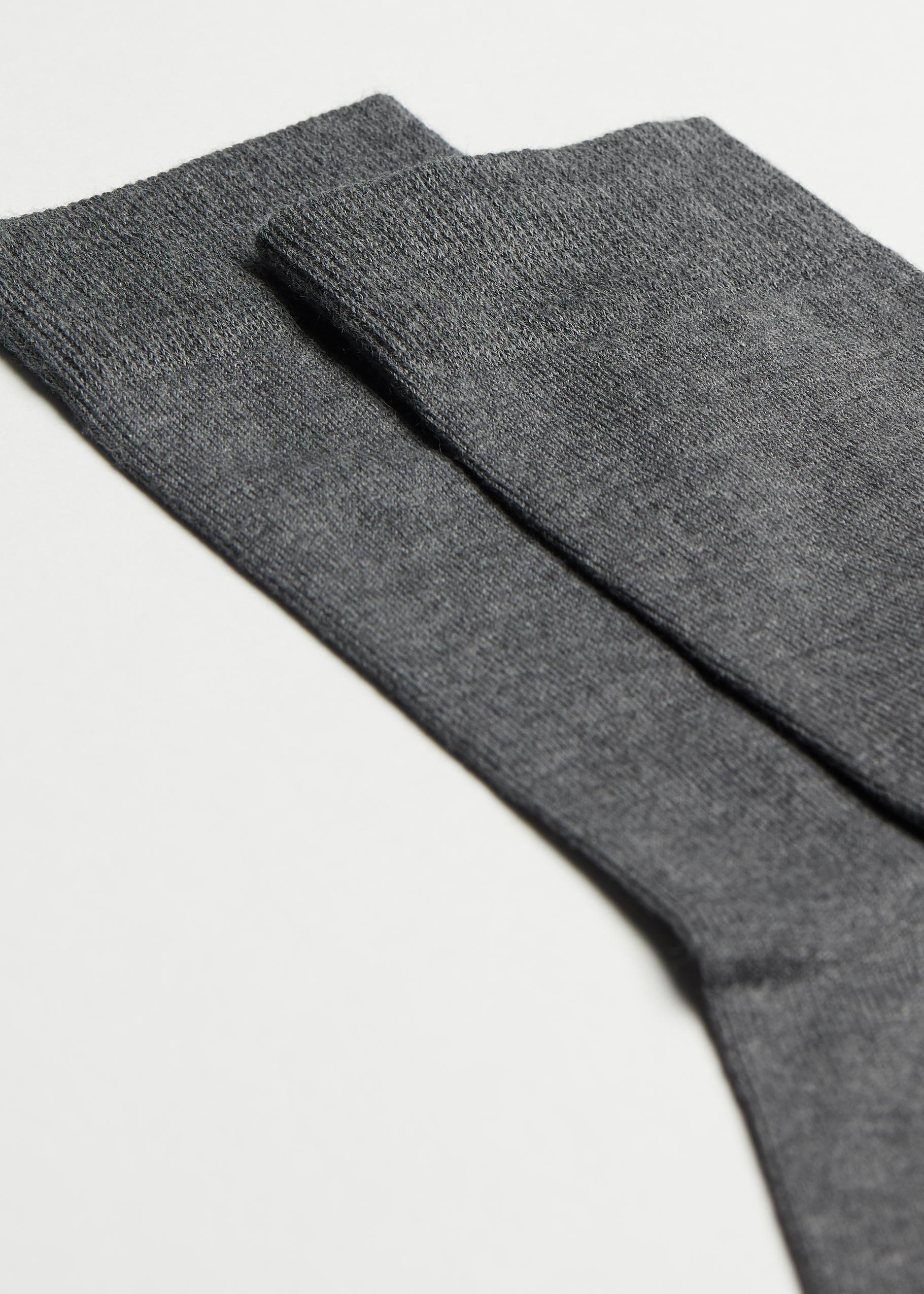 Grey Short Warming Socks, , large image number 1