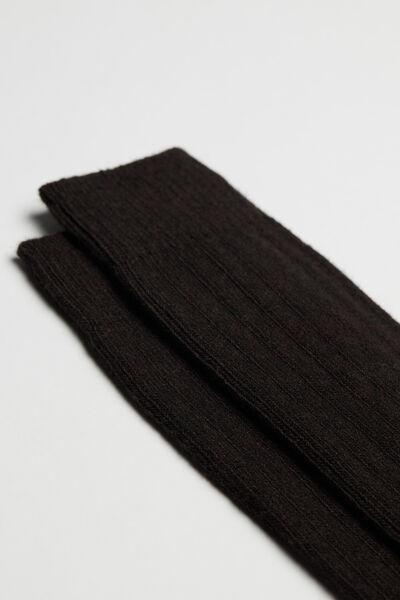Brown Short Ribbed Socks, , large image number 2