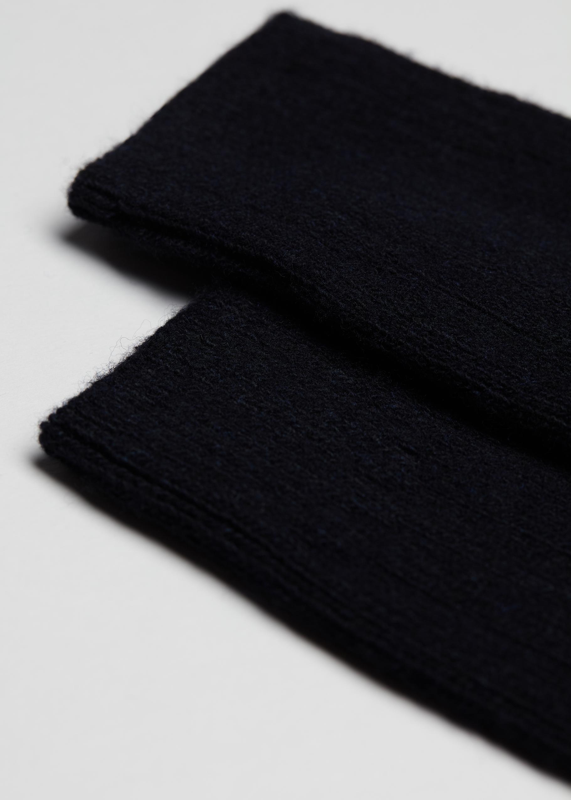 Blue Short Ribbed Socks, , large image number 1