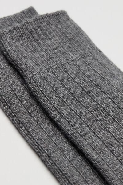 Calzedonia - Grey Short Ribbed Socks