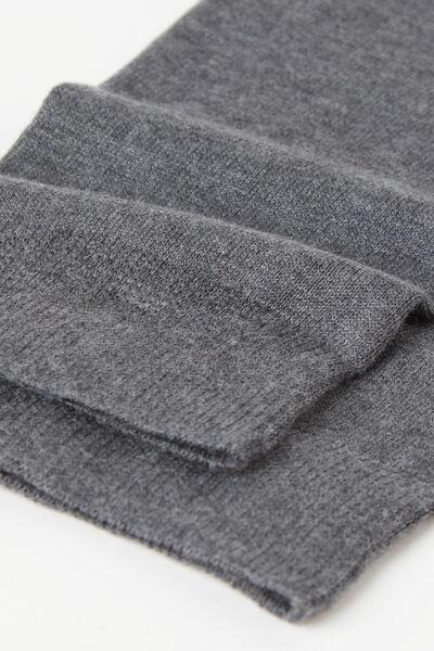 Grey Cashmere Long Socks, , large image number 0