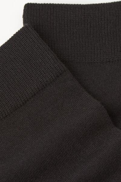 Black Breathable Short Socks, , medium