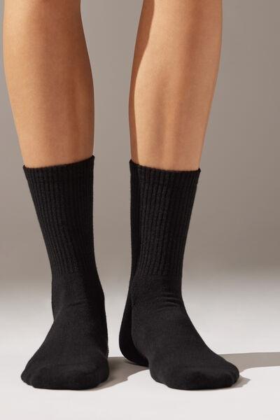 Black Short Sport Socks, , large image number 0