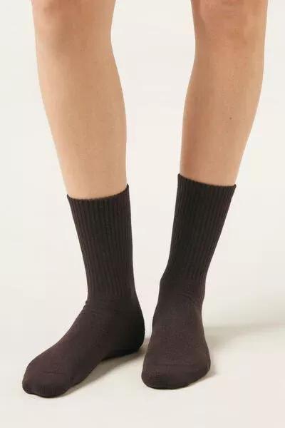 Brown Short Sport Cotton Socks, 5501_284D, large image number 0