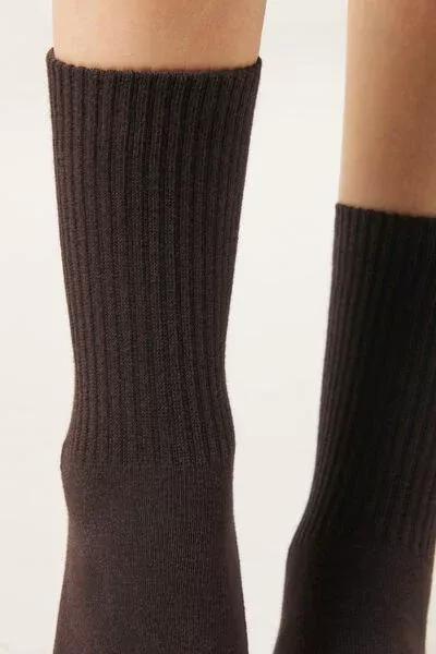 Brown Short Sport Cotton Socks, 5501_284D, large image number 2