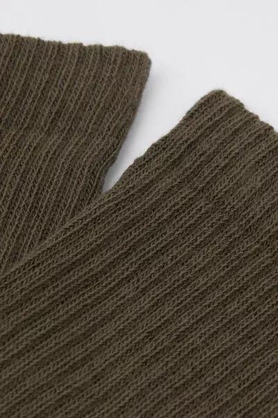 Green Short Sport Cotton Socks, 5501_441D, medium