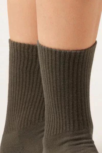 Green Short Sport Cotton Socks, 5501_441D, large image number 2