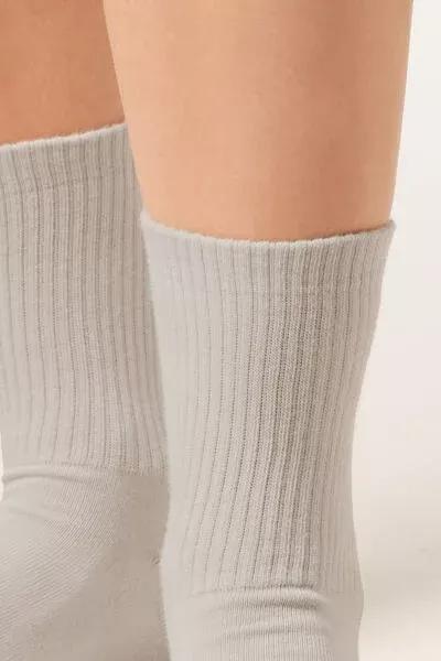Grey Unisex Short Sport Socks, 5501_703D, large image number 2