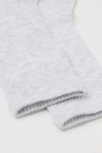 Grey Short Sport Socks, Light Grey Blend, large image number 1