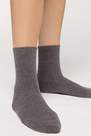 Grey Blend Unisex Short Sport Socks