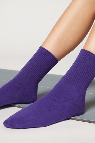 PURPLE Unisex Crew Sport Socks, , large image number 0