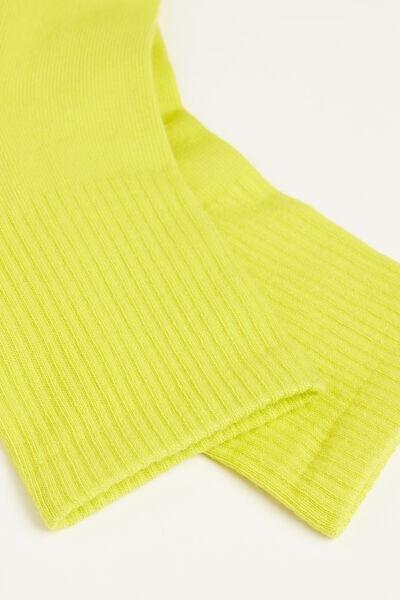 Verde Acido Unisex Crew Sport Socks, , large image number 1